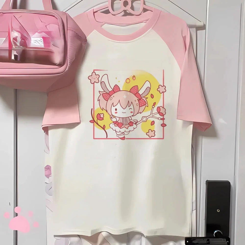 Madoka Magica tshirt damski japońska letnia odzież na co dzień Tee damska zabawna odzież uliczna w stylu harajuku — zdjęcie 2