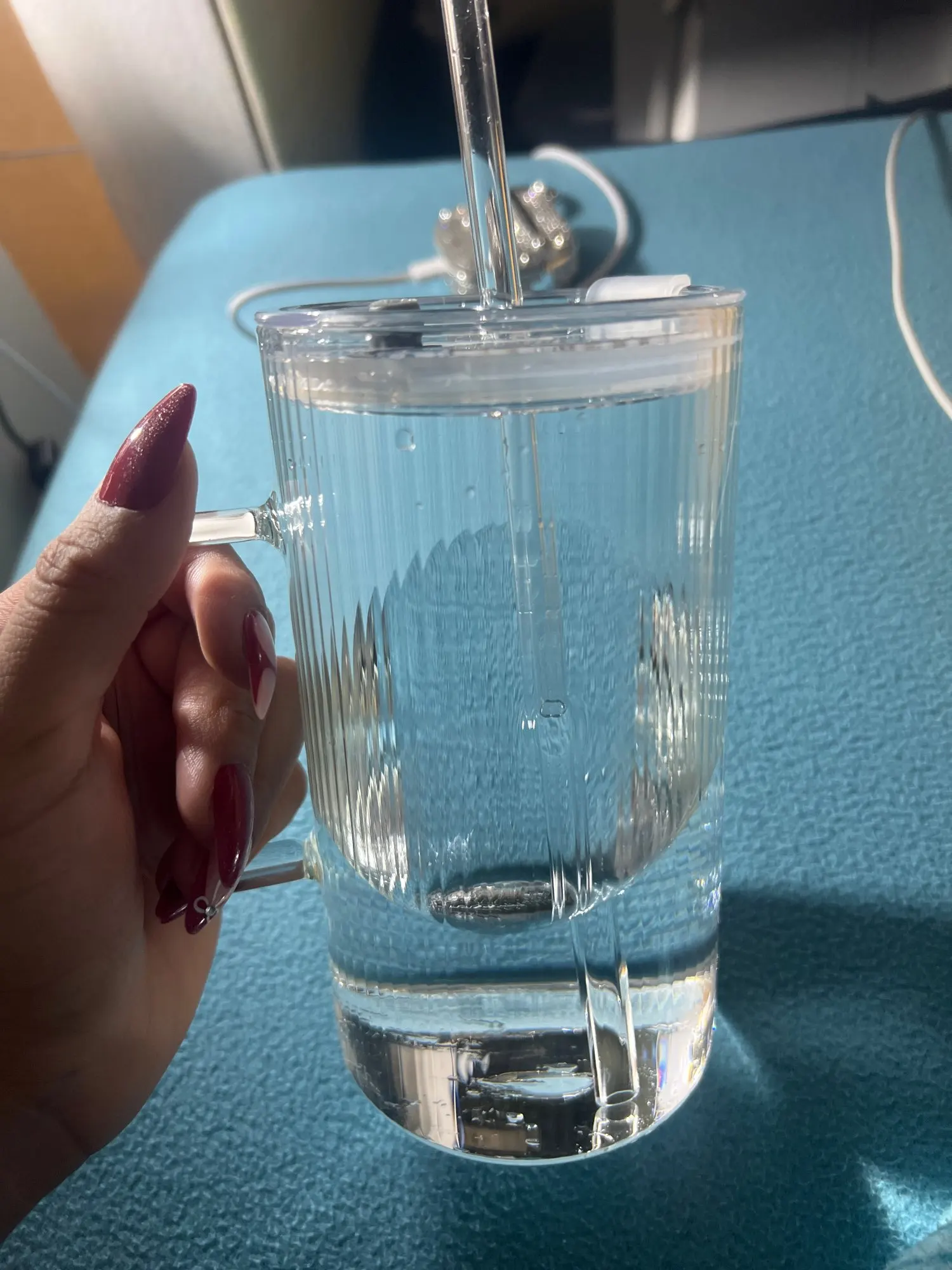 Mug Verre Avec Couvercle 740ML