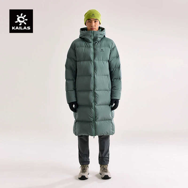 

KAILAS Unisex Whistler Long Goose Down Jacket 800FP Winter Thermal Windproof Waterproof Down Jacket KG2443107