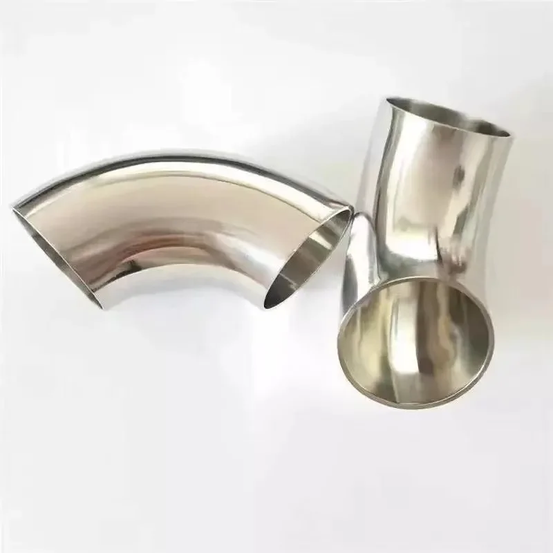 1.5thick51mm 63mm 76mm OD Sanitaire Butt Weld 90 Graden Elleboog Bocht Pijp 304 roestvrij staal auto uitlaatpijp uitlaat gelaste pijp - afbeelding 2