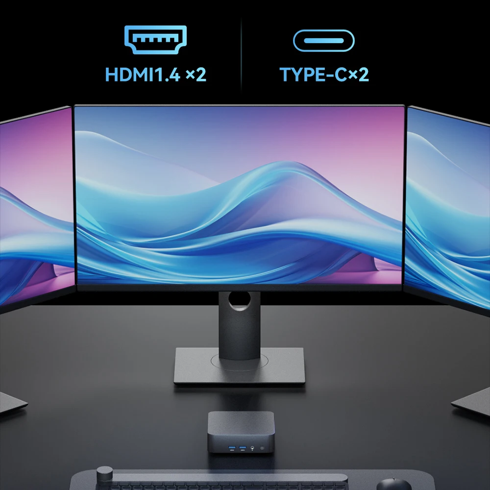 كمبيوتر صغير جديد يعمل بنظام التشغيل Windows 11 Intel Core i9 8950HK 16GB RAM 512GB 1TB SSD جهاز كمبيوتر شخصي مزدوج WIFI 6 BT5.2 4K HD كمبيوتر ألعاب صغير سطح المكتب #3