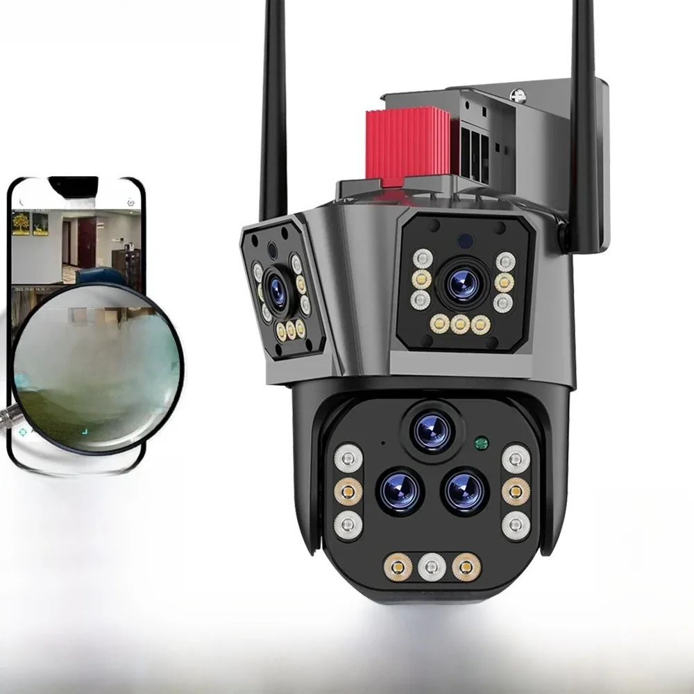 10K 20MP WIFI PTZ-camera met vijf lenzen 20X zoom AI Auto Tracking Audio Buiten 8MP Beveiliging CCTV Surveillance IP-camera IPC360 HOME - afbeelding 2