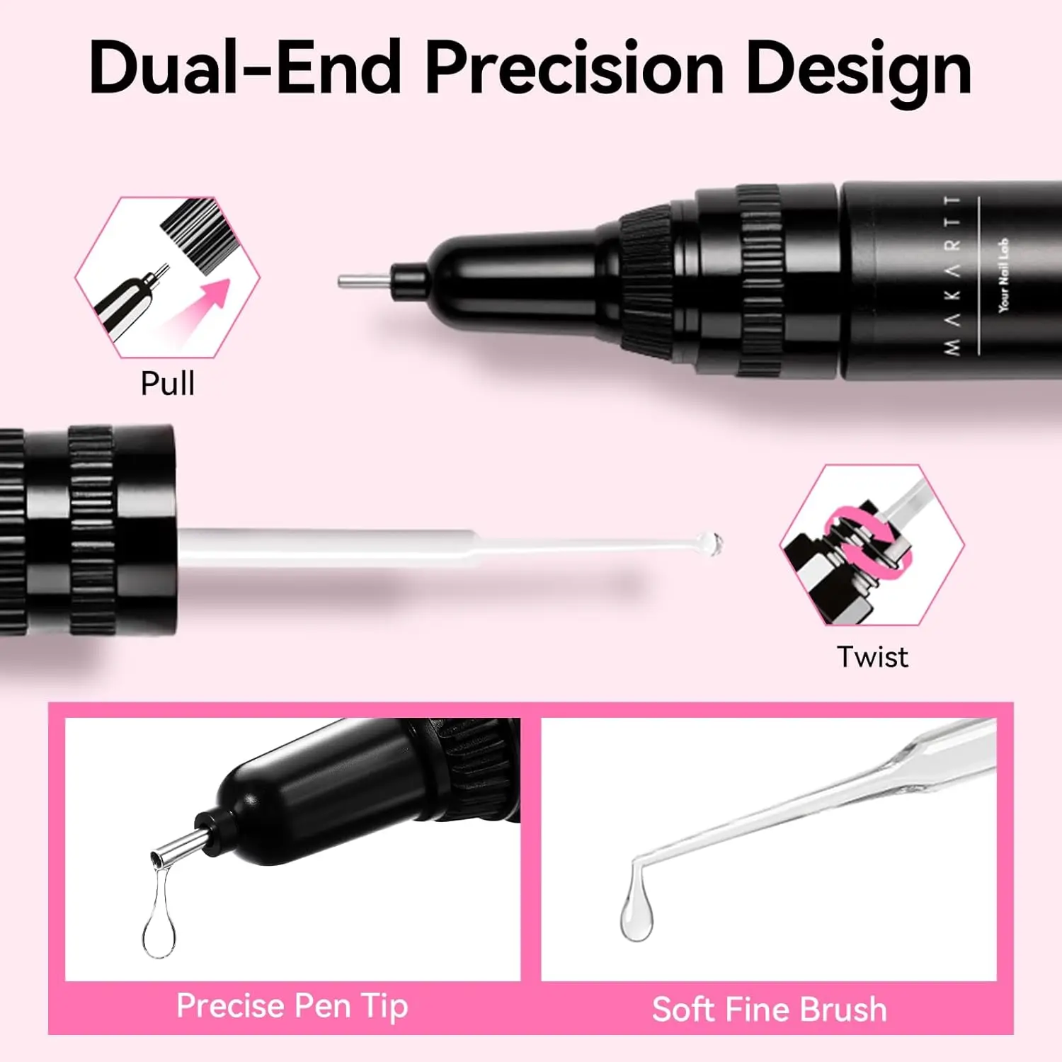 4 pezzi colla per strass per unghie gel-aggiornamento colla per unghie gel per ciondoli per unghie gemme adesivo super forte preciso per il design di nail art 3D
