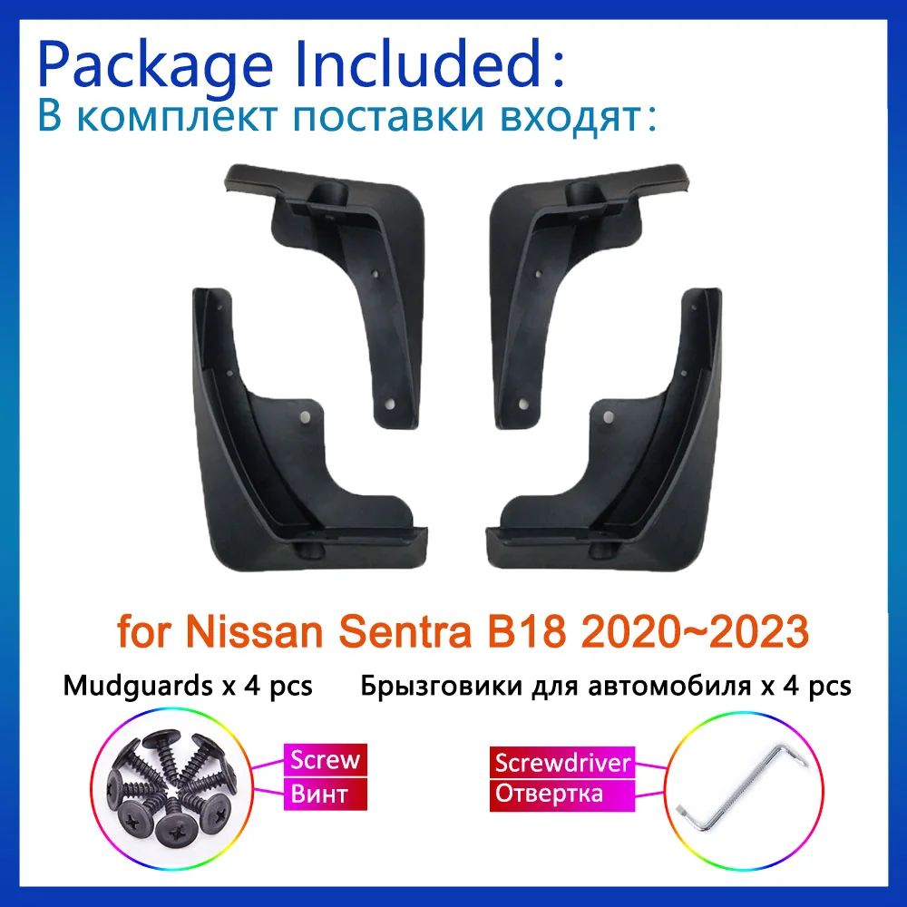 for Nissan Sentra Sylphy B18 2020 2021 2022 2023 Mud Flap Splash Guards Flap Mudguards Fender Front Rear Wheel Accessories Tools