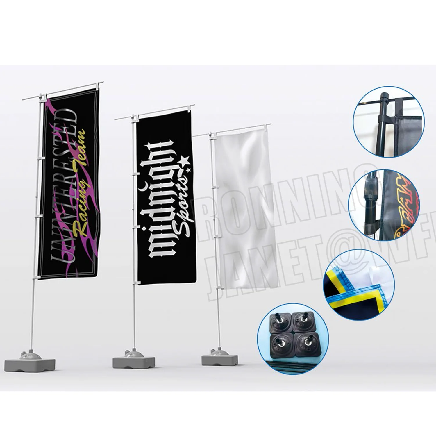 Custom Banner Outdoor Nobori Flag Japanese Company Logo Indoor Decoration Wash Swooper Personal Flying