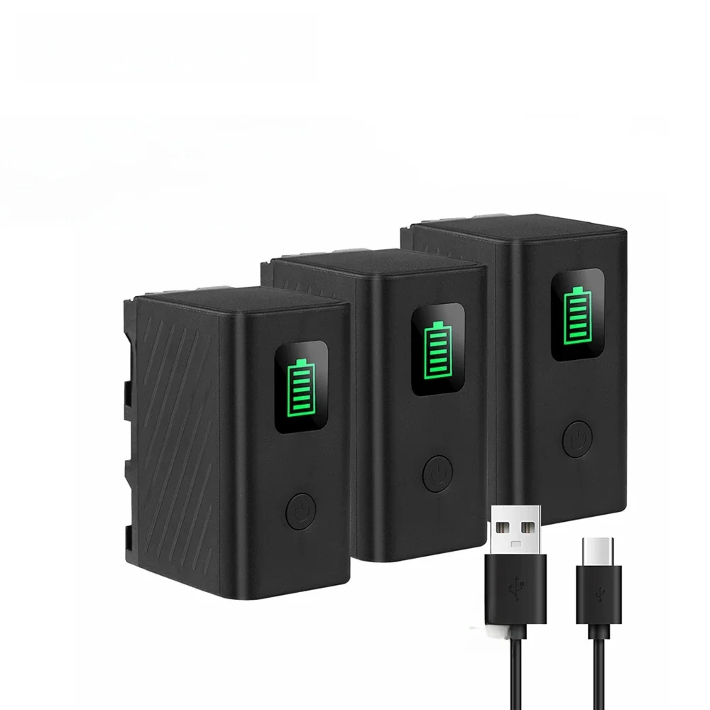 NP-F750 Bateria USB 6000 mAh NP-F770 Bateria aparatu typu C do Sony CCCD-TR1 CCD-TR200 CCD-TR215 CCD-TR3 CCD-TR300 CCD-TR67 — zdjęcie produktu 7