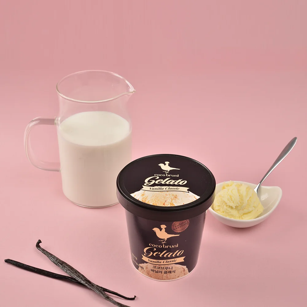 Coco Bruni Vanilla Gelato Ice Cream 474mL 2 Pice