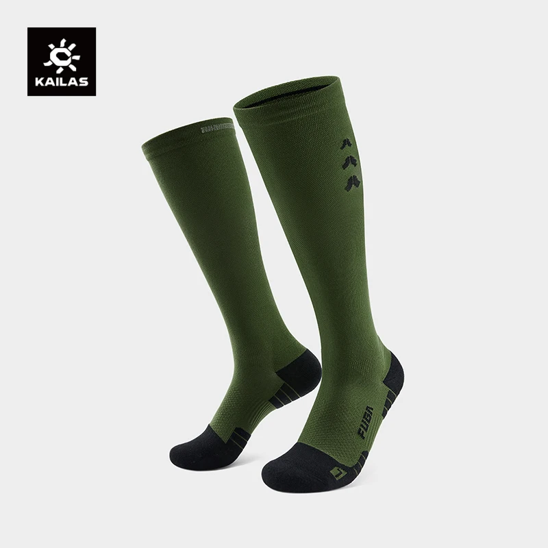 KAILAS High-Cut Trail Running Socks Men’s COOLMAX Yarn Antibacterial Odor Resistant Seamless Running Socks KH2502113