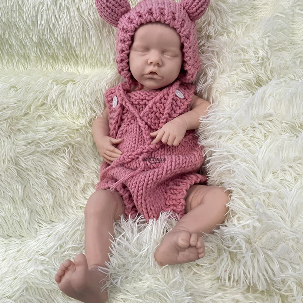 

Изысканно 17 "очаровательная силиконовая кукла Reborn Baby, реалистичная неокрашенная кукла для девочек для DIY, коллекция моделей искусства и любителей кукол