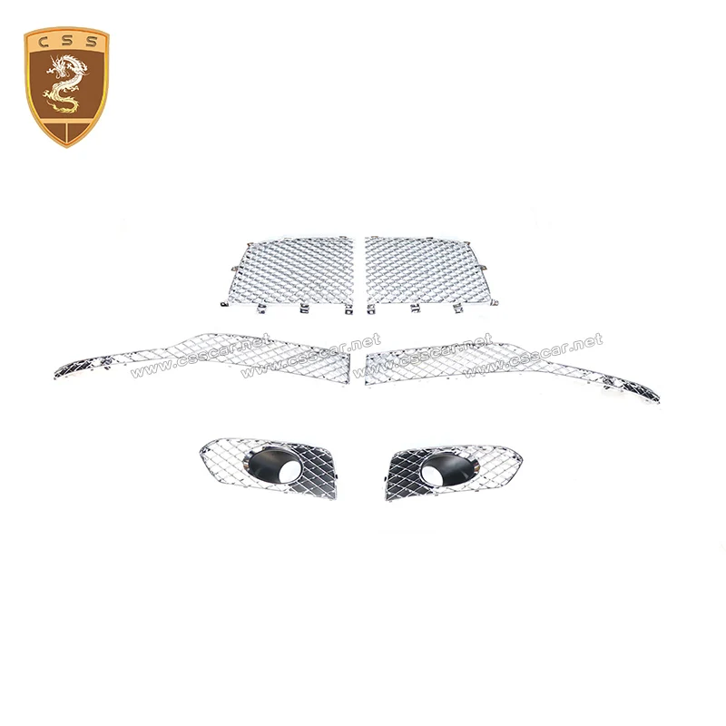 

Plating Grid For Bentley Bentayga W12 High Profile Main Grille Center Grille Honeycomb Mesh Tuning Set Exterior Accessories