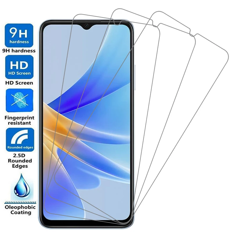 Protector de pantalla para Oppo A38, A18, A17, A17K, A16, A16S, A15, A15S, A5, A9 2020, cristal templado protector para A38, A18, A17, A16, A15S, A16S, A15S, A9, A5