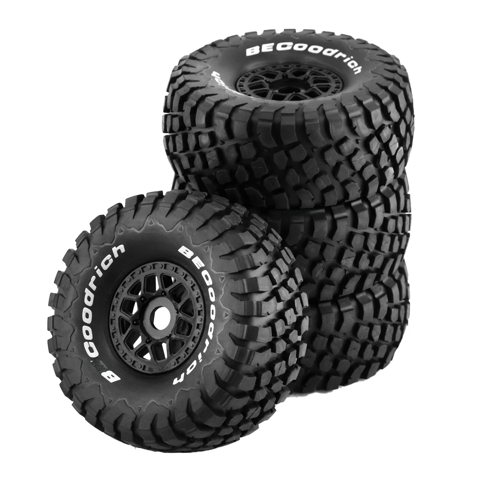 4 stuks 1/8 1/7 RC Korte Baan Truck Banden en Wielen All Terrain voor HSP TRAXXAS UDR DF7 FS Atom ARRMA Mojave YK4072 DF7 - afbeelding 2
