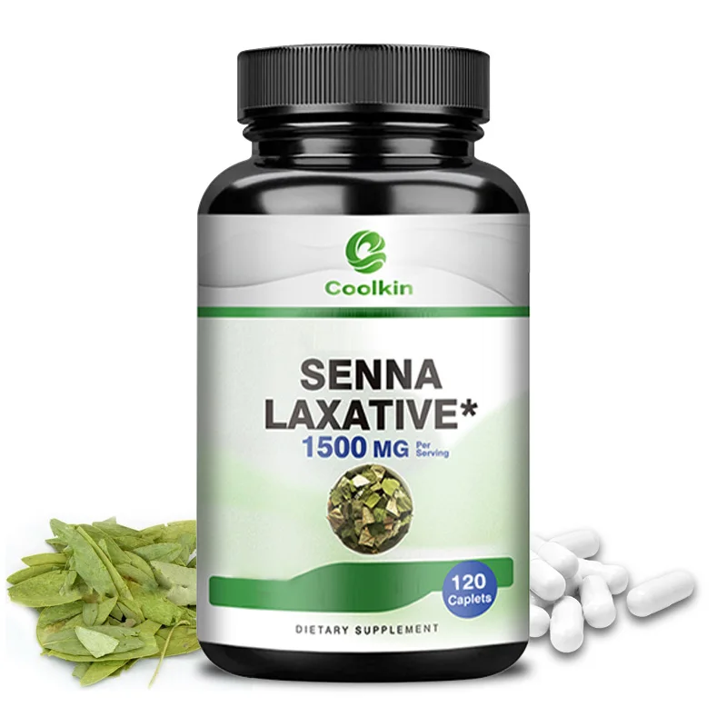 Senna Capsules - Intestinal Cleansing and Detoxification, Digestive Health, Relieves Constipation and Bloating - 120 Capsules