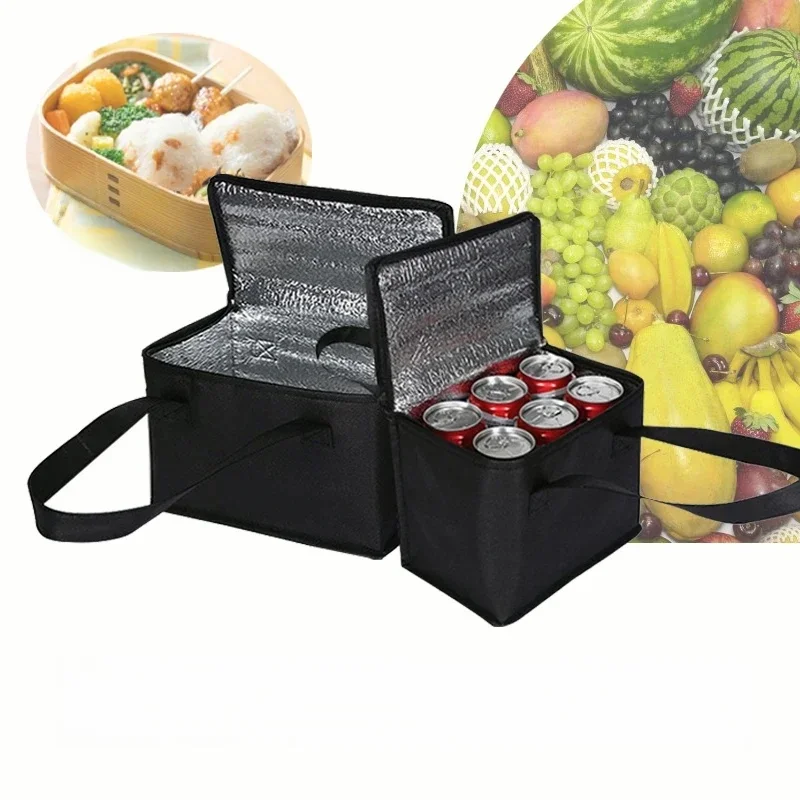 Grands sacs isothermes thermiques portables, camping en plein air, boîte à lunch Bento, voyages, barbecue, repas, clics, fermeture éclair, fournitures de pique-nique, 2023