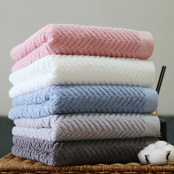 [코튼클라우드] 매우 도톰한 220g 100% 면, 헤링본 40수 호텔 수건, 5장/10장, 목욕 수건,  40*80cm 코튼클라우드 