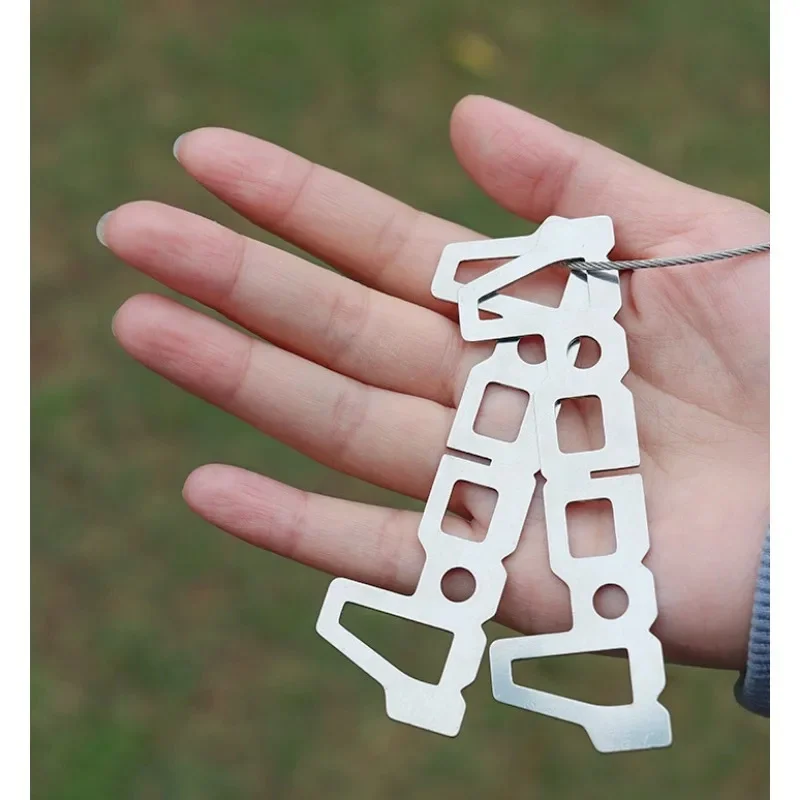 Une paire de réchaud à alcool de Camping, Support croisé en acier inoxydable, Support de chaudière, outils thermostabilité, carte de voyage en plein air, Support de four