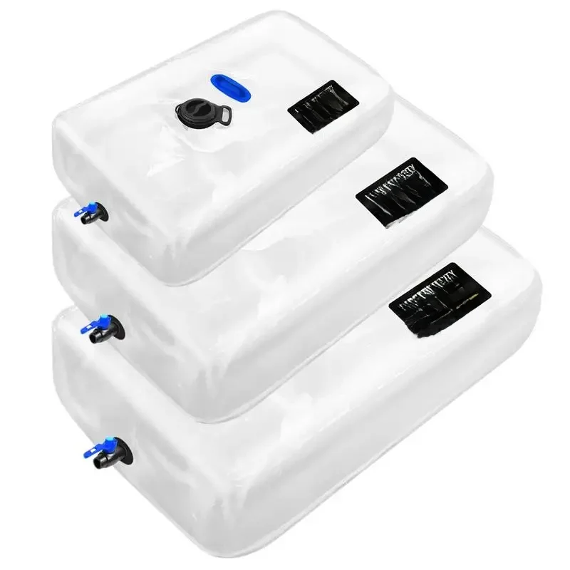 Vessie de stockage d'eau polyvalente, pliable, optique précieuse, sac d'eau de pluie en PVC, fourre-tout transparent pour camping et jardin