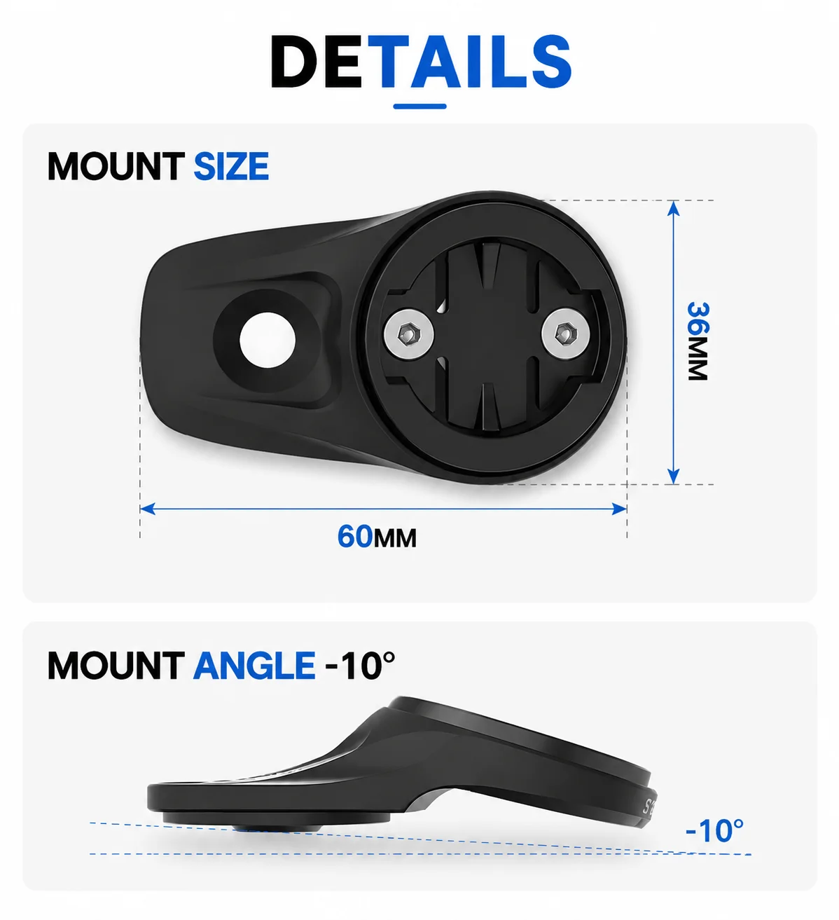 SYNCROS Fraser Ic Sl Wc/Dc/Xc Lenker Xc Vorbau 1.5/2.0 BIKE CNC Aluminium Top Cap Computerhalterung 0 Grad Garmin/Wahoo/Bryton – Detail 5