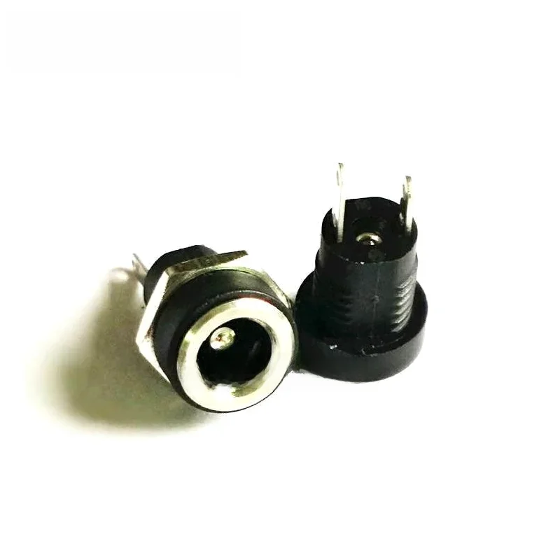 5szt 3A 12v do zasilacza DC Gniazdo żeńskie Złącze do montażu panelowego 5,5 mm 2,1 mm Adapter wtyczki 2 typy zacisków 5,5 * 2,1 — zdjęcie 2