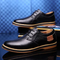 British Style Shoes For Men Trend Casual Leather Shoes Men New Formal Leather 2025 Business Shoes Good Quality Mens Dress Shoes