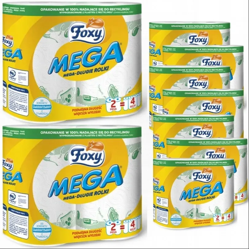 Foxy Mega Küchen tuch lang (2 Rollen) x 9 Packungen