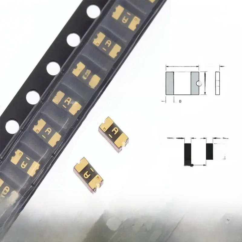50szt 1206 PPTC SMD Bezpiecznik resetowalny 0.05A 100MA 120MA 0.16A 0.2A 0.25A 0.3A 0.35A 0.5A 0.75A 1A 1.5A 2A 3.5A 4A 5A Bezpiecznik odzyskiwający — zdjęcie 2