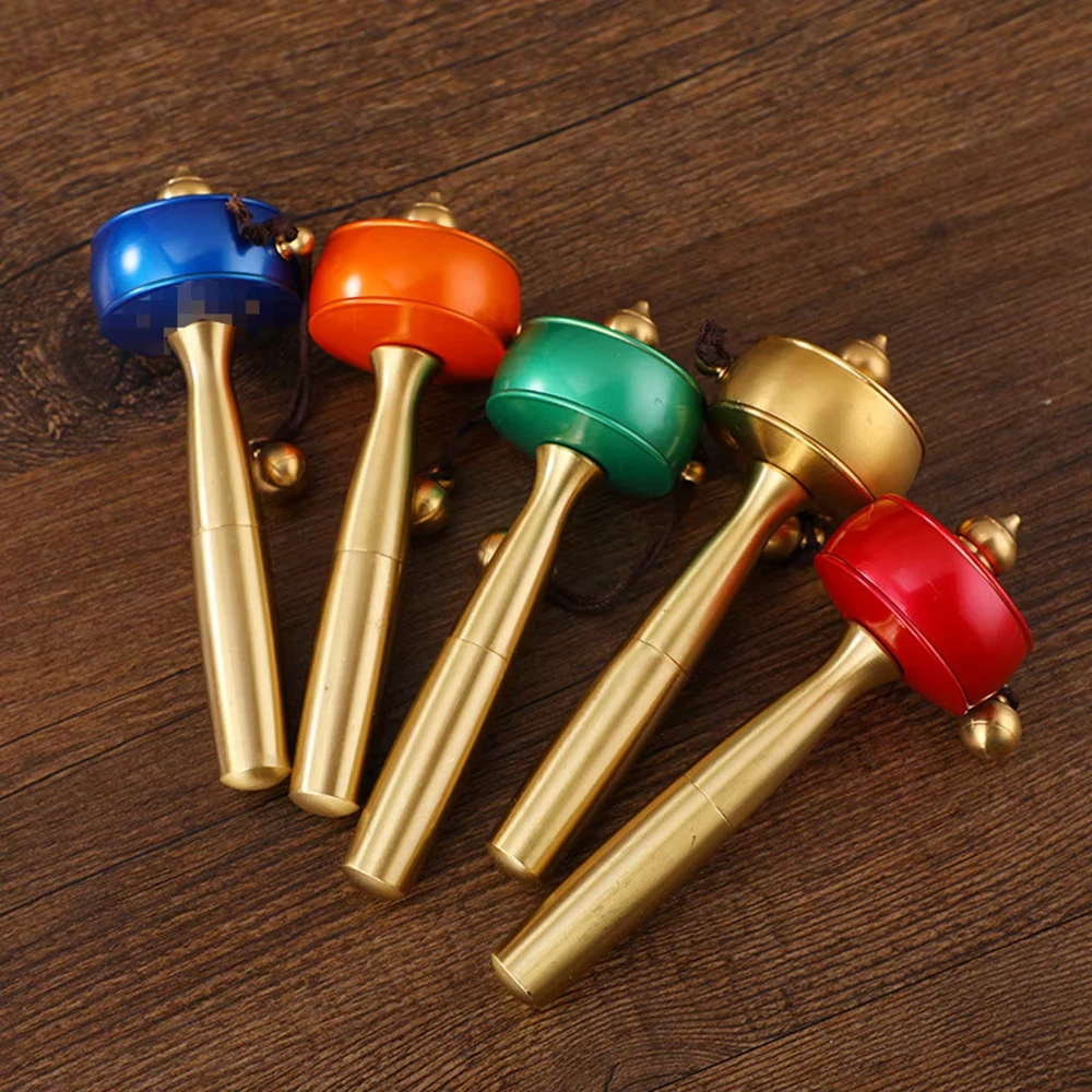 

TuhopetaTibetan mini hand cranked copper prayer wheel Eight-auspicious six-characters Mantra wheel Silent drum Home decor crafts