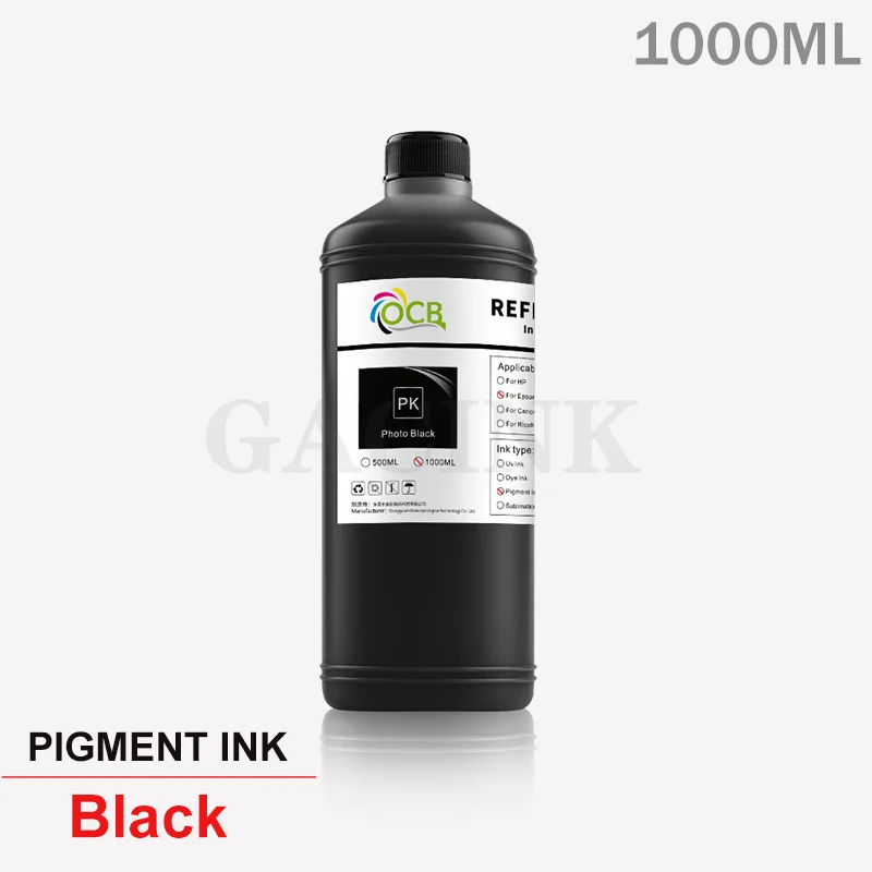 Pigment Ink 1000ml For Canon PFI-101 102 103 104 106 107 301 303 304 306 307 701 703 704 706 707 120 320 57 1700 iPF670 iPF680