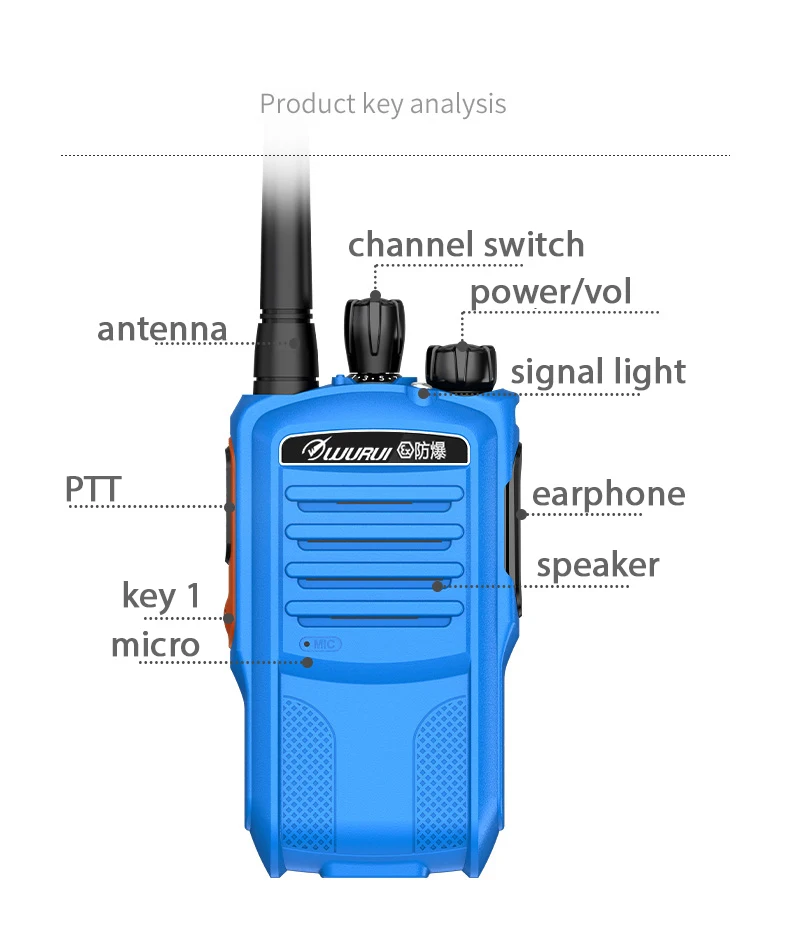 Ex Explosion-proof scanner UHF 400-470 walkie talkie water proof 10km Mini radio Portable Mobile police long range IP67 gas