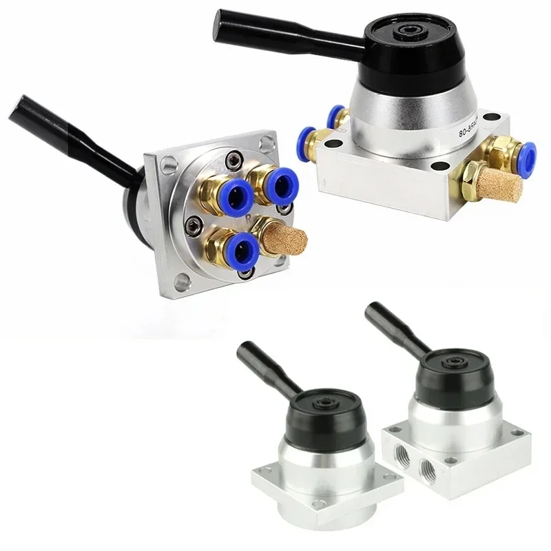 Valve rotative manuelle pneumatique K34R6-8D/K34R6-8L vanne manuelle de commande de cylindre 3 positions 4 voies
