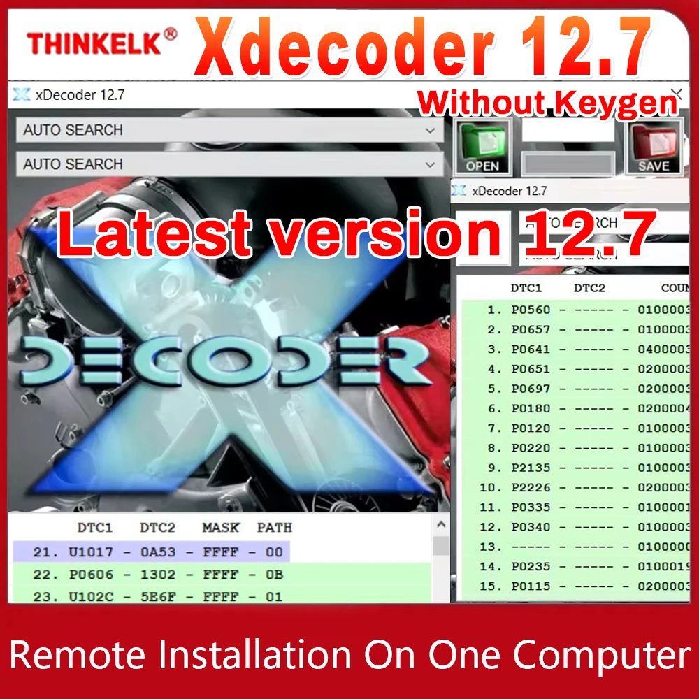 Xdecoder 12.7 2025 Version DTC OFF Delete Software DTC Remover Disable Error off DTCRemover Activated ECU Files PK Xdecoder 10.3