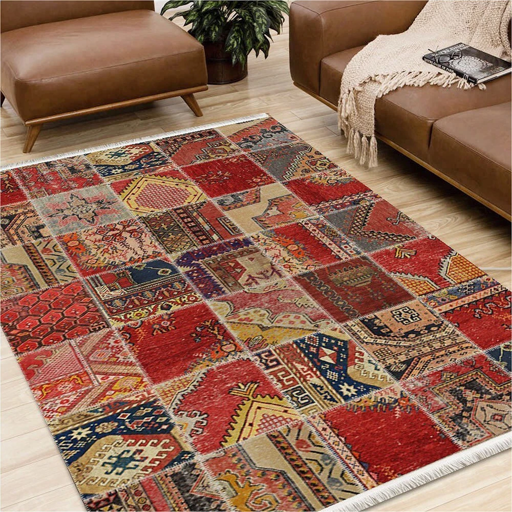 

Global Marketin Patchwork Non-Slip Cotton Rug Kilim Anti Allergic Rug Original Product