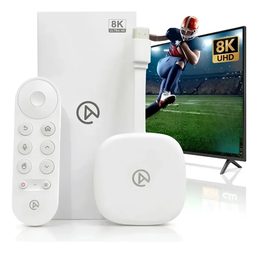 UniTV V11 TV Stick Android 8K Wi-Fi 6 HDMI Controle por Voz Reprodutor Multimídia