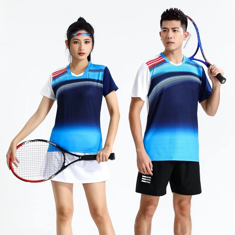 2024 Best Quality Table Tennis Jersey Male Female Badminton Shirt Unisex Short Sleeve Ping Pong Golf Competition Sport Shirts