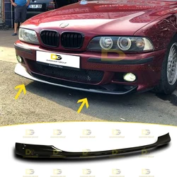 B.M.W E39 M5 1995 - 2003 CSL Style Front Bumper Lip Splitter Spoiler Wing Extension Piano Gloss Black Plastic M5 JDM Kit For E39