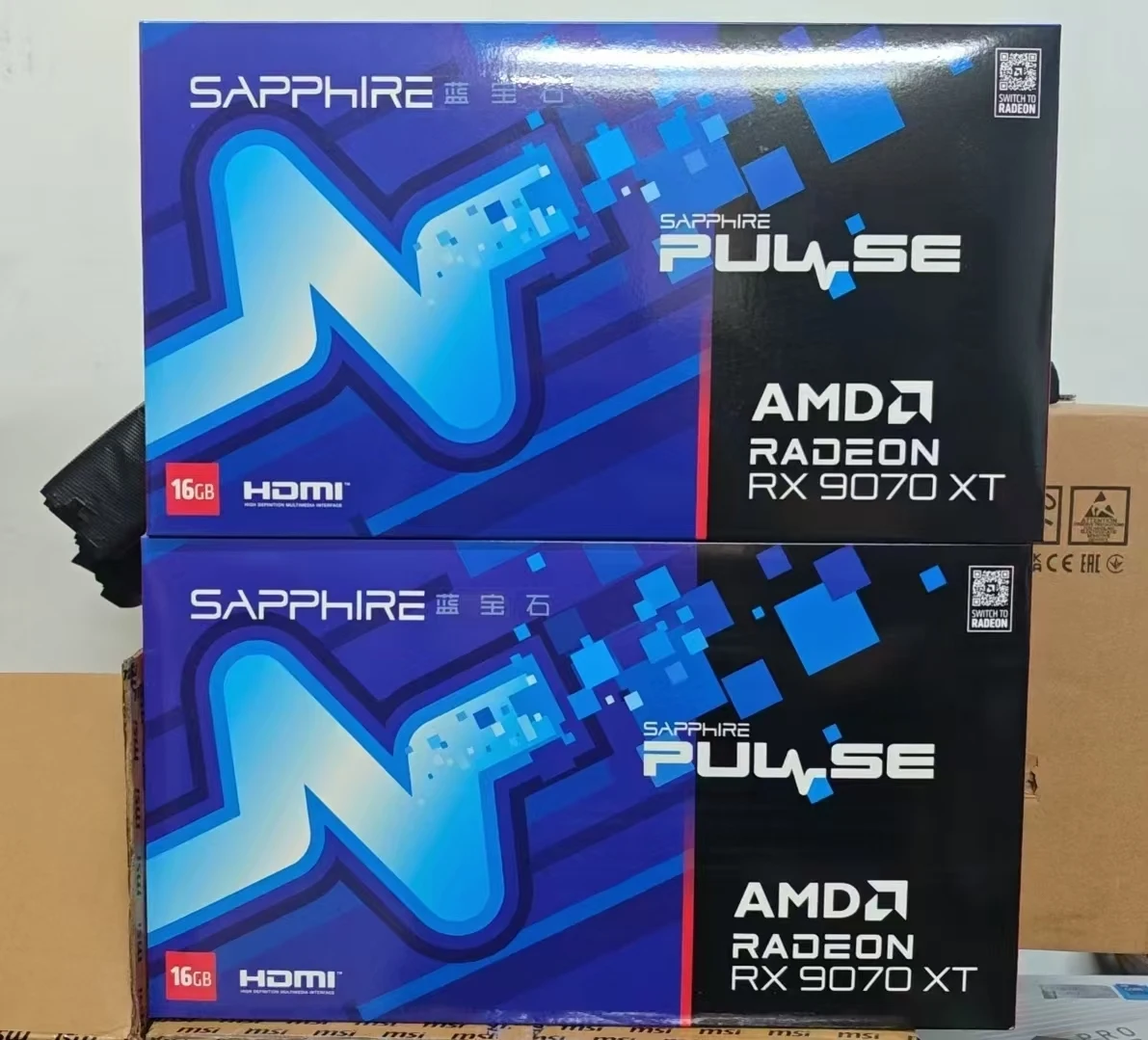 SAPPHIRE PULSE Radeon RX 9070 XT 16GB D6 PCIe 5.0 VGA Video Card for Gaming/Workstation AMD GDDR6 256-bit 16x Fan New Desktop PC