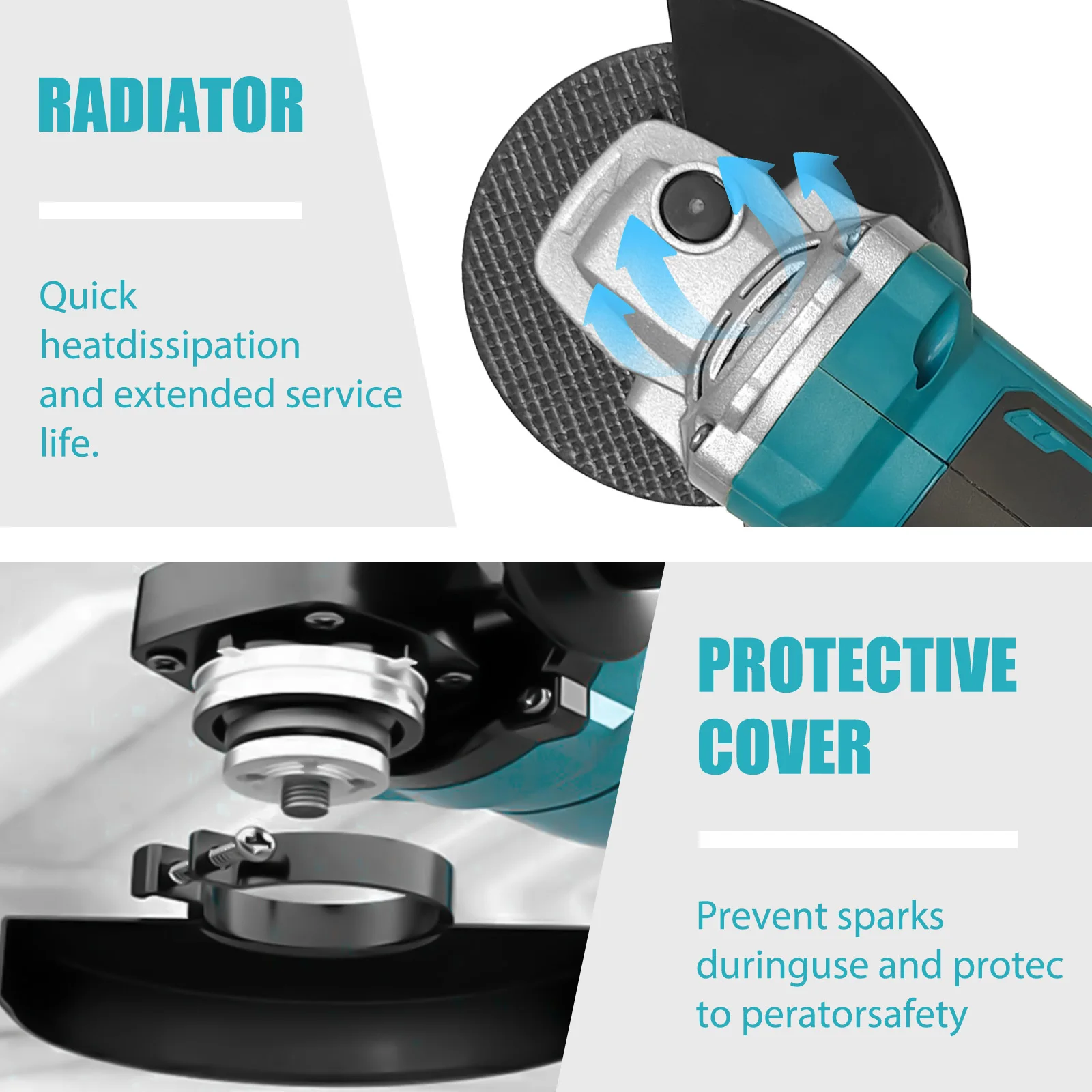 طاحونة زاوية لاسلكية 125 مللي متر طاحونة زاوية كهربائية تحل محل ماكيتا 18 فولت بطارية قوة فرش السيارات للقطع/الشحذ
