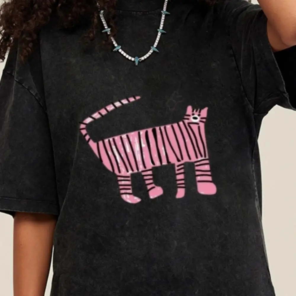 

Comfort Top Street Wear Good Trouble Tshirt Womens Vintage Graphic Oversized Streetwear Casual Cotton Retro Style Tee Shirt