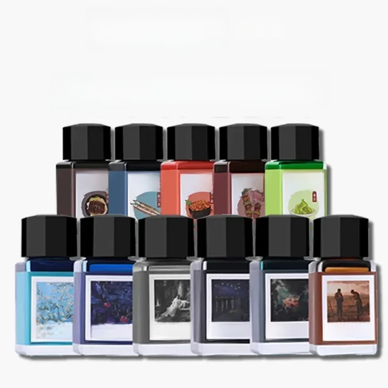 Tramol-Recharge de cartouche d'encre pour document, 30 couleurs, 18ml, stylo plume, bouteille en verre, fournitures d'encre, bureau, école, papeterie, PK, JINHAO