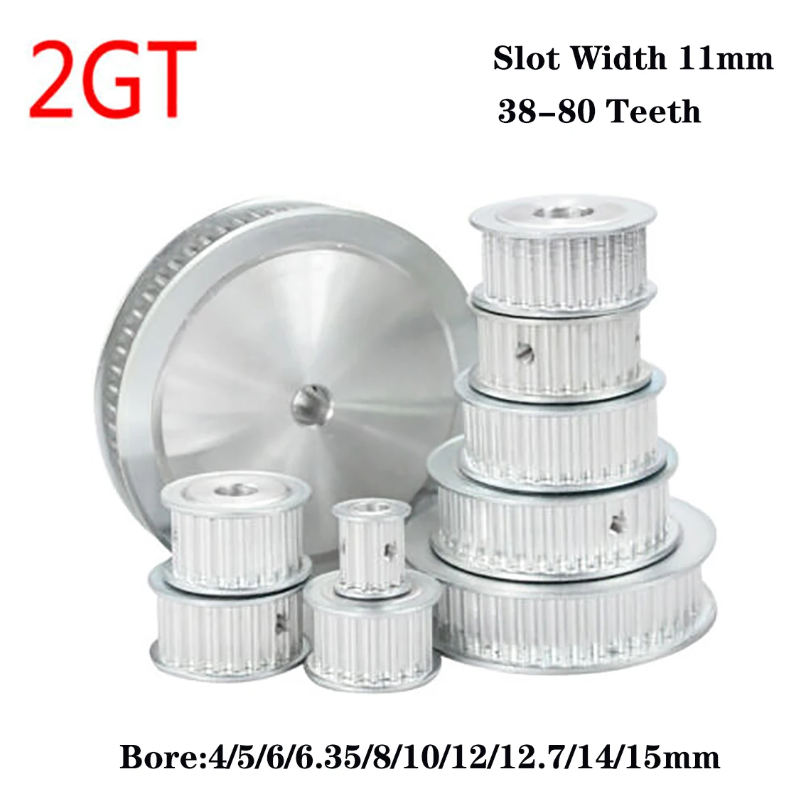 1Pcs 38-80 Teeth 2G…