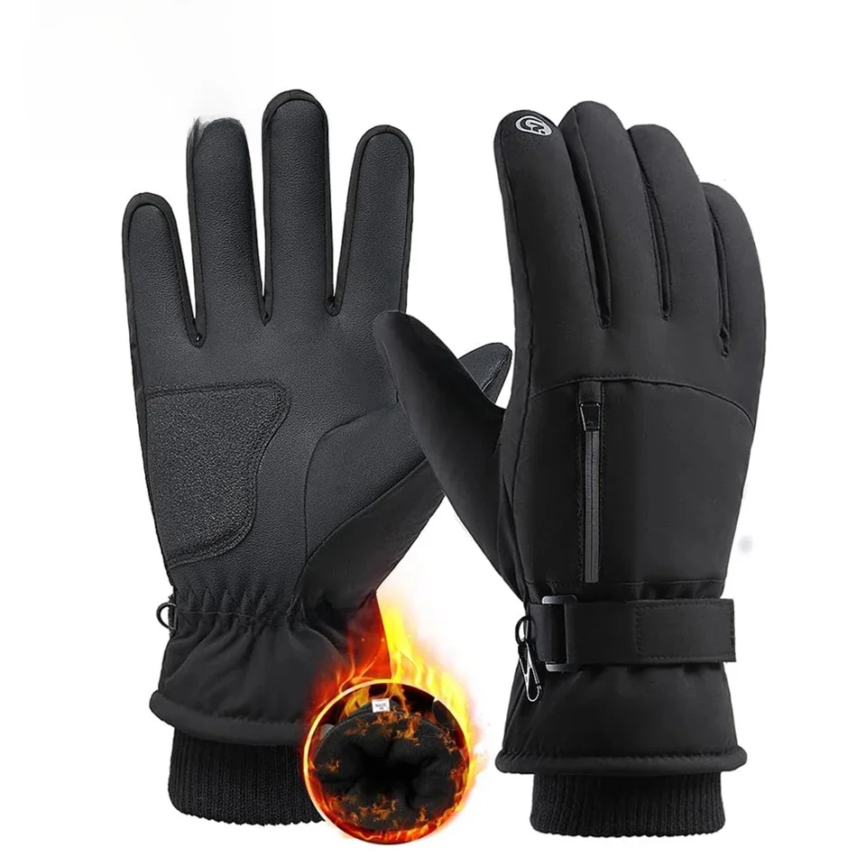 AliExpress GTUBIKE Waterproof Men’s Women’s Winter Cycling Gloves Thermal Touchscreen Ski Gloves for Running Outdoor Sports Gloves