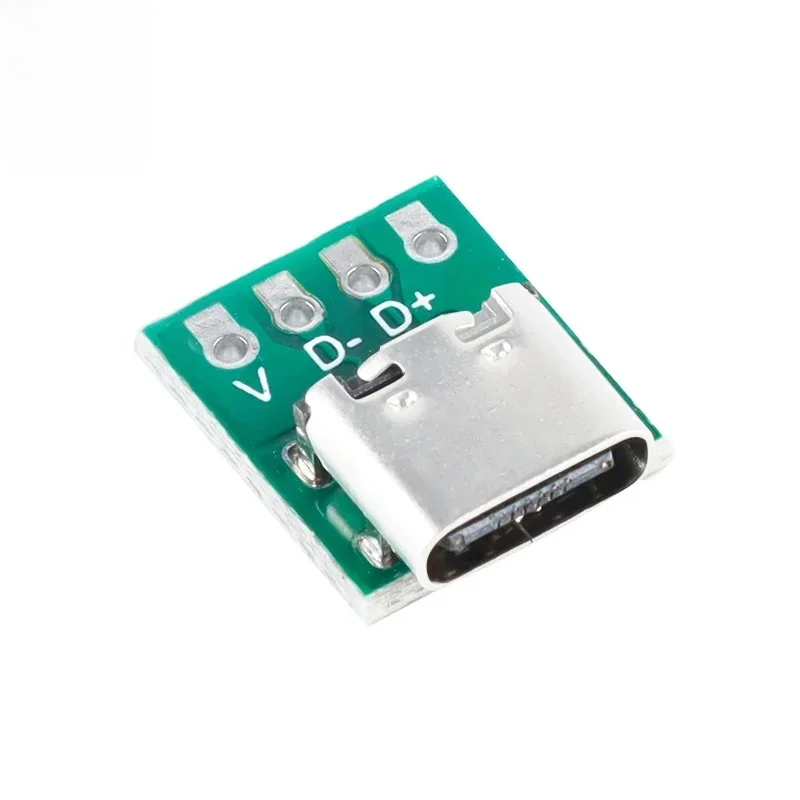 Connecteur USB 3.1 Type C, 16 broches, adaptateur de carte PCB de Test, prise de connecteur 16P pour le transfert de câbles de ligne de données, 1/5 pièces