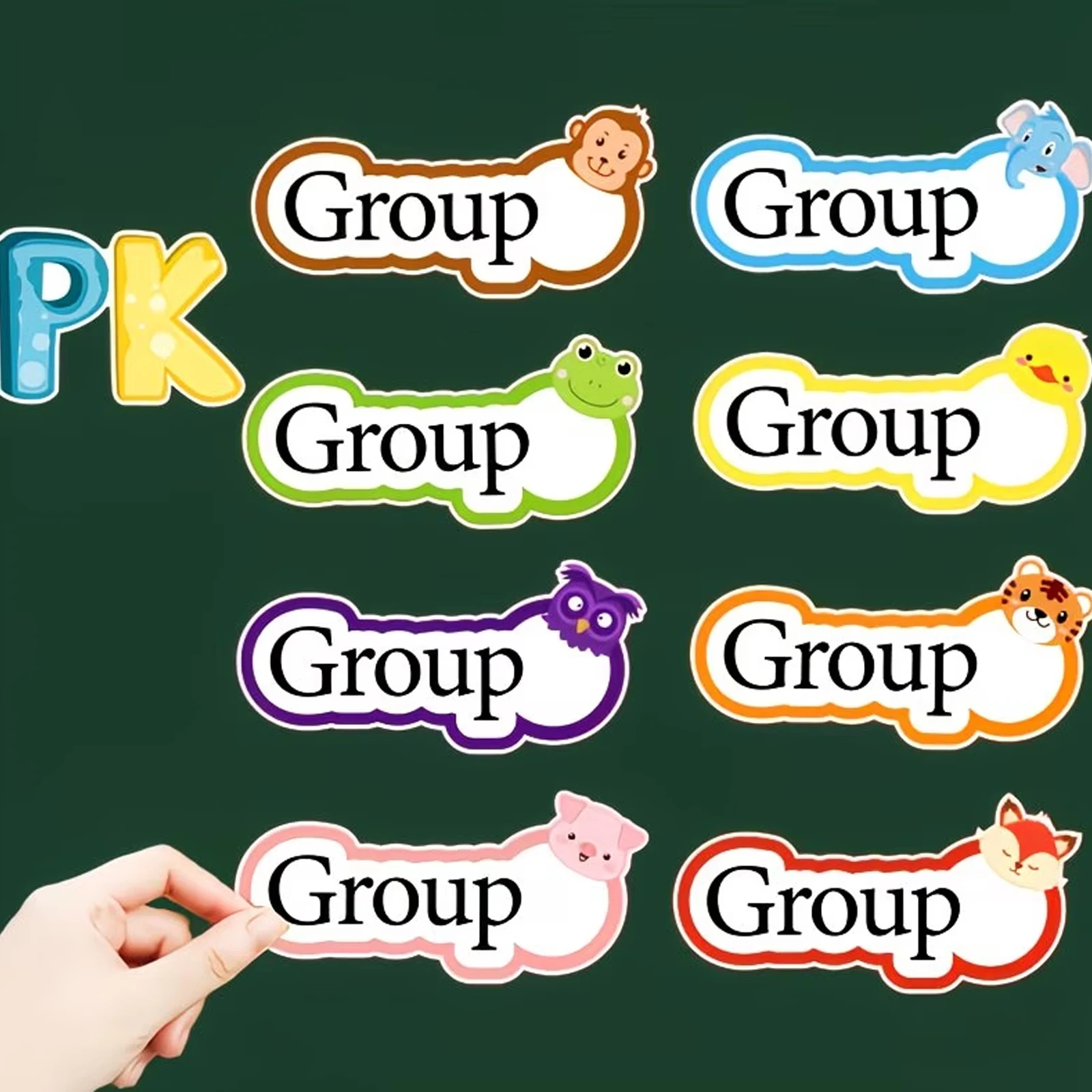 8Pcs Magnetic Group Labels, Erasable Whiteboard Tags, Score Magnets For Team Competitions, Classroom Teaching, And Office Games