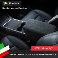 For 2021-2022 Tesla Model 3 Y Interior Accessories Alcantara Center Control Panel Covers