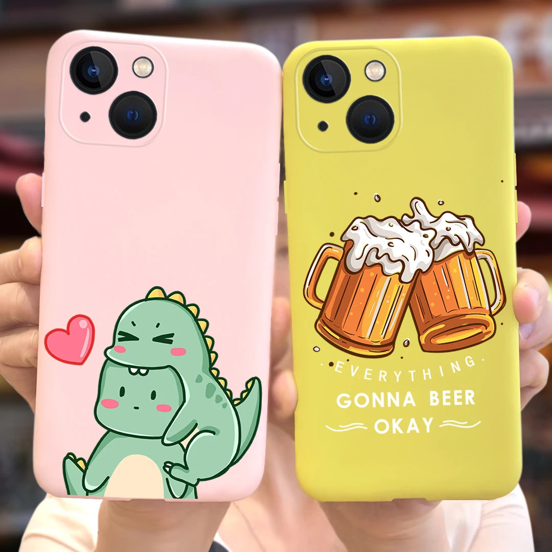 For Apple iPhone 13 Case Cute Fashion Cartoon Cover Soft TPU Phone Cases For iPhone 13 Pro Max iPhone13 Mini Fundas Coque Bumper