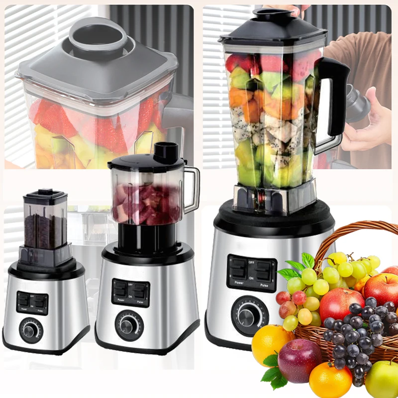 Machine à briser les murs multifonctionnelle 6 en 1, mélangeur domestique équipé d'une fonction turbo et hachoir à vitesse réglable