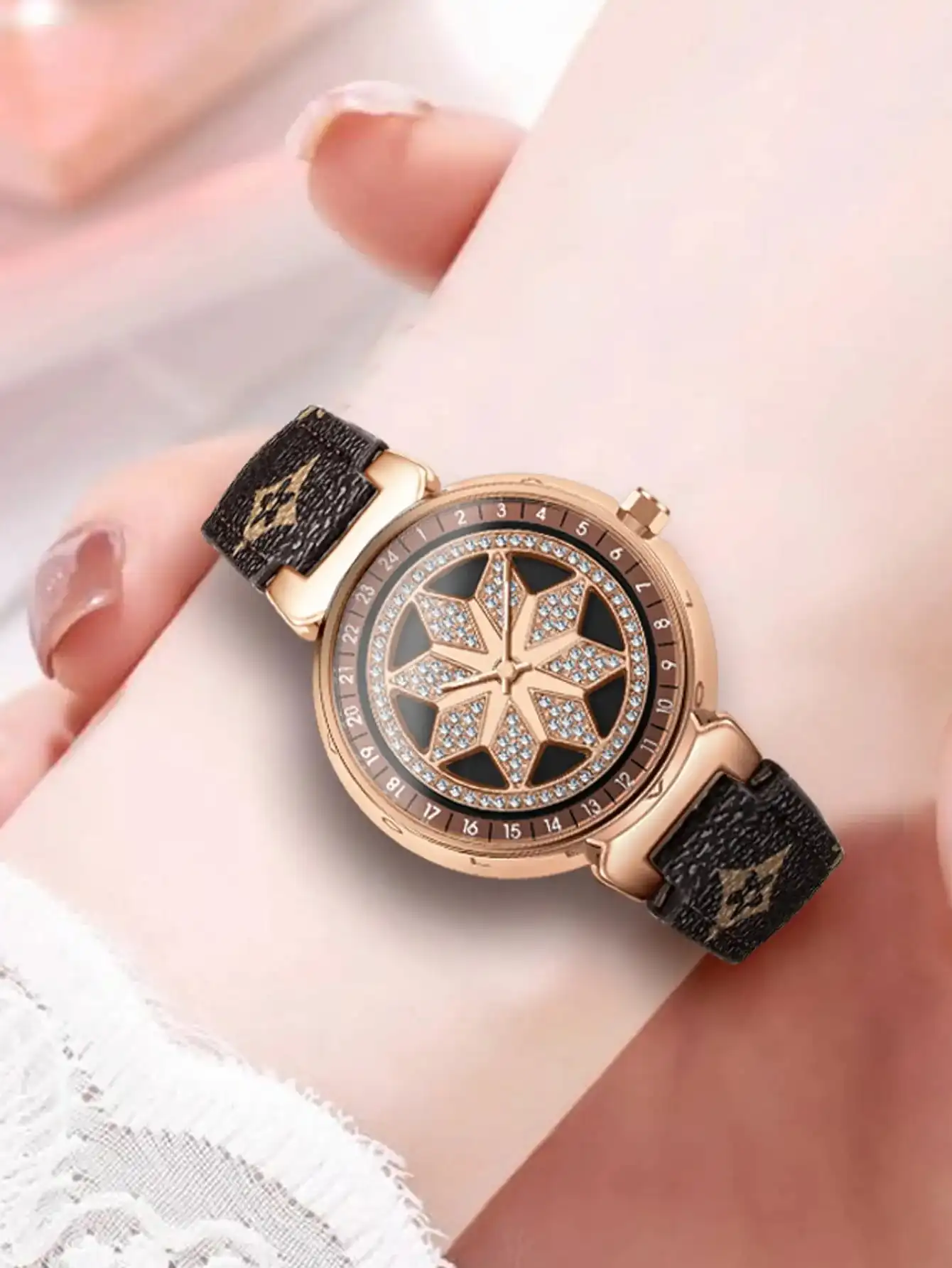 New ladies\' watch, high-end niche, light luxury, business fashion trend, personalized student disc quartz ladies\' watch