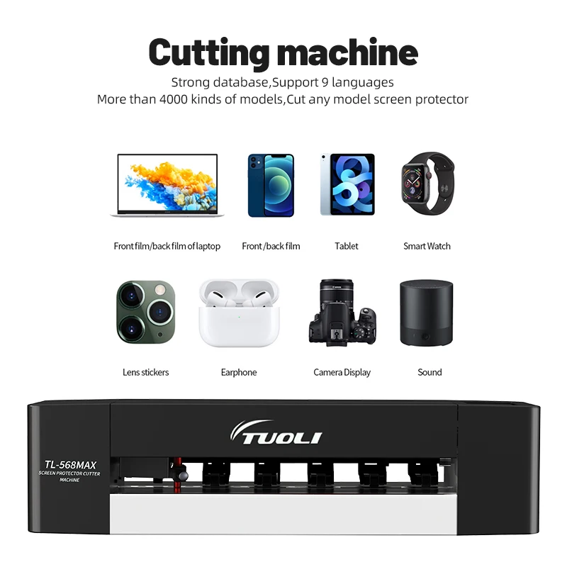 TUOLI TL-568 Max 16inch tpu hydrogel film cut machine mobile back skin cutting machine sticker cutting machine cutter plotter