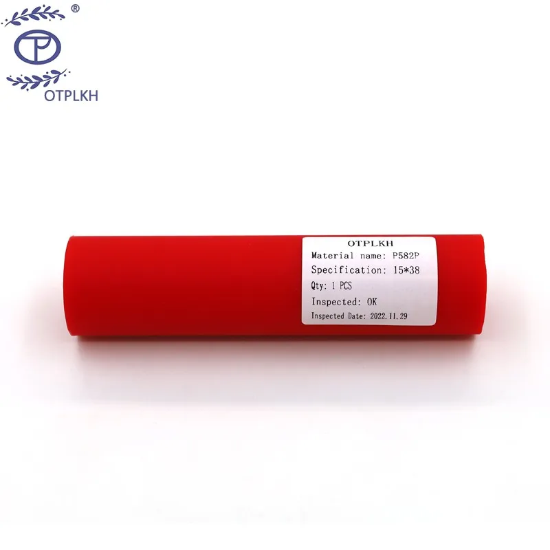 

Red polyurethane semi-finished 15mm*38mm barrel pipe Shore 95 degrees OTPLKH PU specifications can be customized