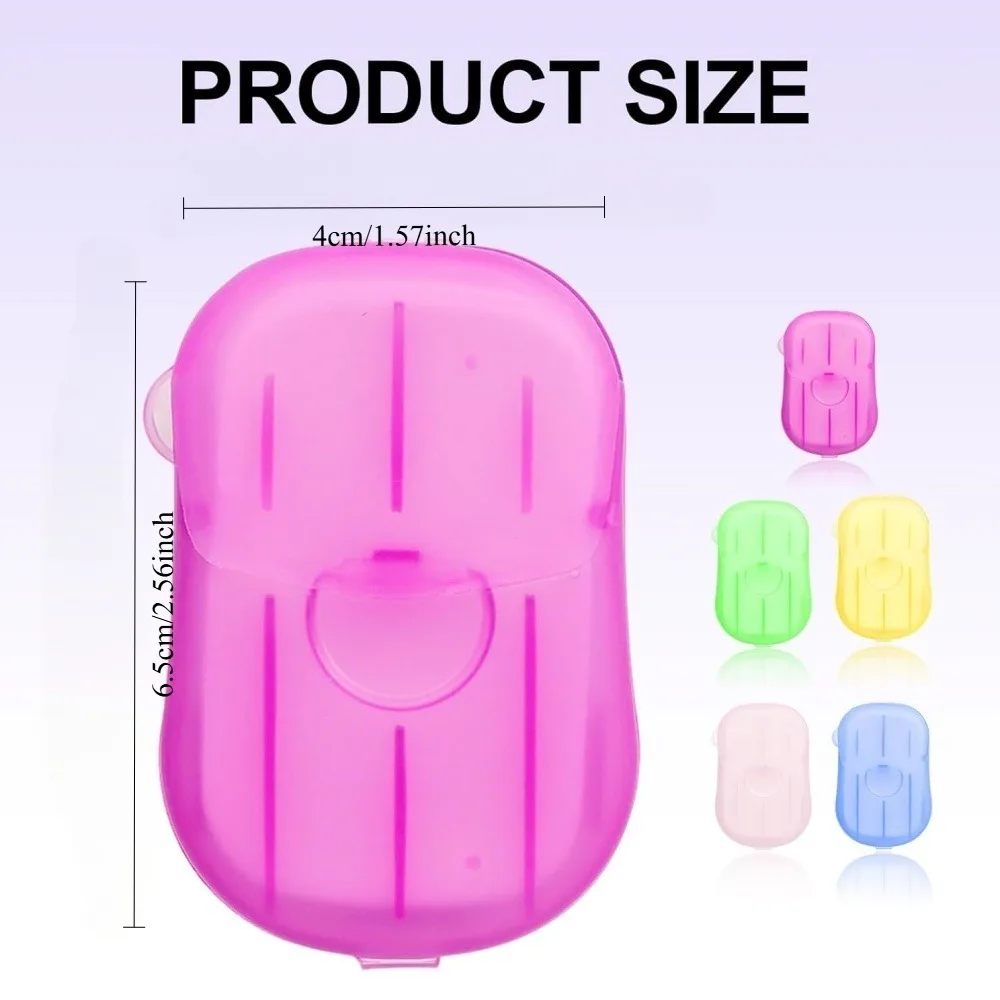 Disposable Soap Paper Sheets Portable Hand Wash Flakes for Travel Outdoor Camping Hygiene